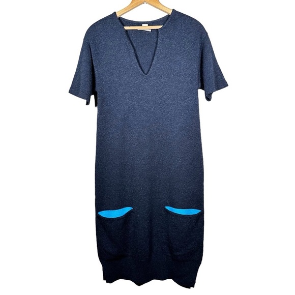 HERMES 100% Cashmere Knit Key Neck Shift Dress - Picture 4 of 15